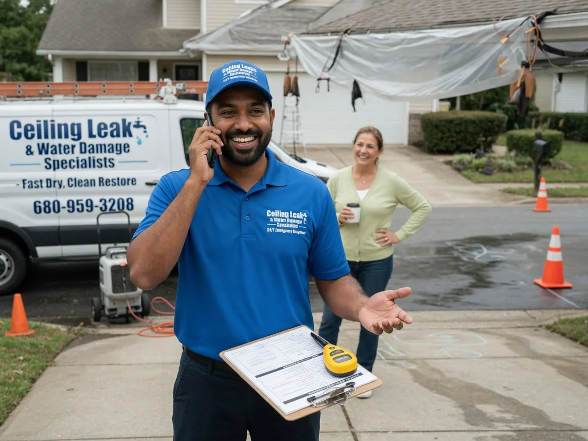 Ceiling Leak Cleanup Barksdale, TX FAQs
